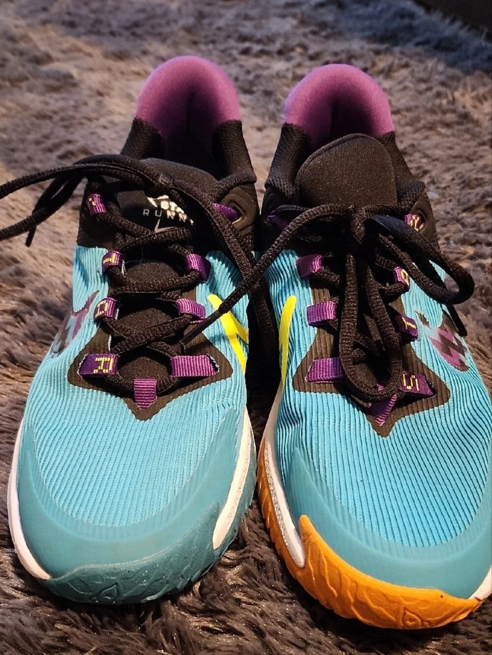 Nike Women's Athletic Shoes in Teal, Purple and Black